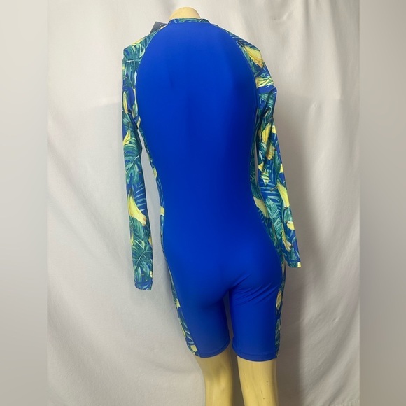 Halcurt Women's Boyleg One Piece Rash Guard with Built in Bra UPF50+#A2 - Picture 3 of 7